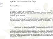 lettre ministre l’éducation nationale