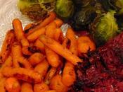 Chou rouge épicé, avec carottes choux Bruxelles