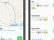 Apple Plans ajoute itinéraires transports commun