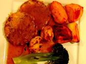 Steak seitan avec pommes terre, brocoli sauce "brune" sarrasin