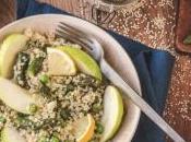 Salade printanière quinoa, pomme asperge verte