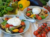 Salade légumes grillés burrata