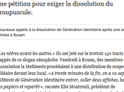 Génération Identitaire, pathétique agence racisme, s’en prend pauvres Rouen #xénophobie