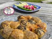 Bagels garnis partager: Pull apart bagels