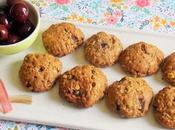 Biscuits rhubarbe cerises (Vegan)