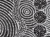 Focus peinture pointilliste aborigène &quot;Le Rêve Serpent&amp;quot; Natasha Oldfield Nakamarra