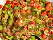 Salade aubergines poivron