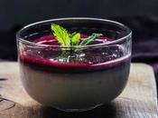 Panna cotta yaourt grecque coulis cassis