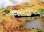 Délicieuse Omelette four avec maïs courgettes