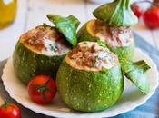 Courgettes rondes farcies jambon cuit l’Emmenthal