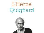 (Note lecture) Pascal Quignard, Cahier l'Herne, Isabelle Baladine Howald