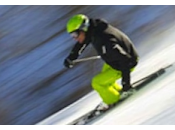 Laisser filer skieur rapide