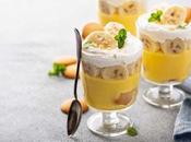 Dessert crème banane avec gaufrettes