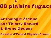 L'éphémère plaisirs fugaces, anthologie établie Bruno DOUCEY Thierry RENARD