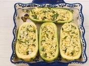 Courgettes farcies fromage râpé