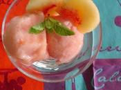 Sorbet pêches verveine