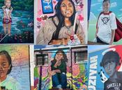 grandes peintures murales rendent hommage victimes fusillade d’Uvalde, Texas. RADIO NATIONALE PUBLIQUE