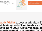 Maison Elsa Triolet-Aragon exposition Claude Viallat partir Septembre 2022.