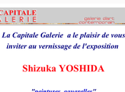 Galerie Capitale exposition Shizuka Yoshida peintures aquarelles. 5/24 Septembre 2022.
