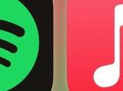 Catalogue musical Apple Music passe devant Spotify