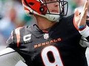 Burrow place numéros jeux vidéo première mi-temps