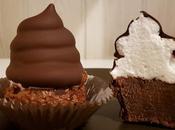 cupcake, chocolat meringue