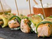 Roulés Apéritifs Courgettes Saumon Frais