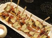 Pintxo tapenade d'olives jambon