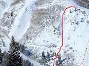 Descente couloir Eights Park City