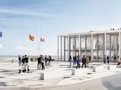 #NORMANDIE Visite chantier nouveau musée d'Arromanches-les-Bains