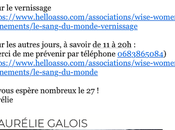 Exposition Aurélie Galois sang monde jeudi Avril 2023.