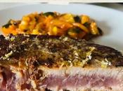 Steak thon rouge tataki combawa petits légumes