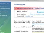 Erreur 80070002 Windows Update