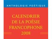 Calendrier poésie francophone 2008